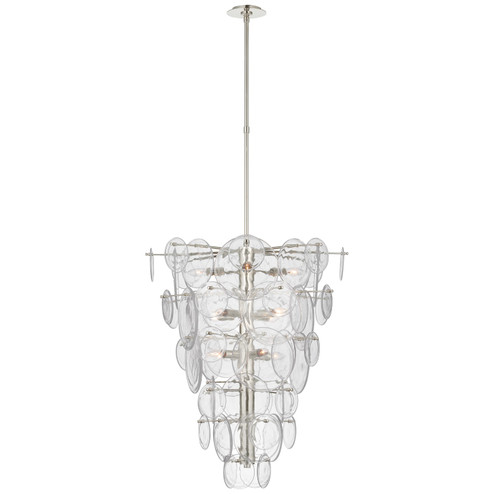 Loire 12 Light Chandelier in Polished Nickel (268|ARN 5452PN-CSG)