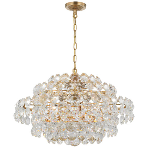 Sanger 12 Light Chandelier in Hand-Rubbed Antique Brass (268|ARN 5105HAB-CG)