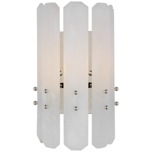 Bonnington One Light Wall Sconce in Polished Nickel (268|ARN 2124PN-ALB)