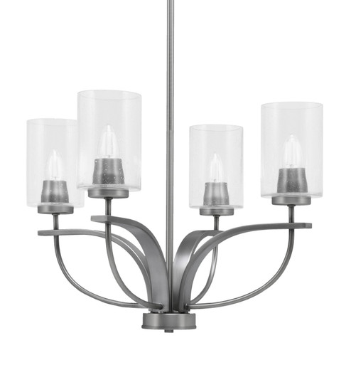 Cavella Four Light Chandelier in Graphite (200|3904-GP-300)