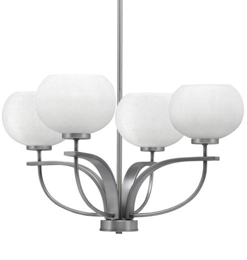 Cavella Four Light Chandelier in Graphite (200|3904-GP-212)