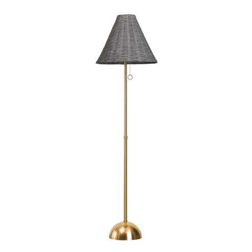 Destiny One Light Floor Lamp in Aged Brass (428|HL825401-AGB)