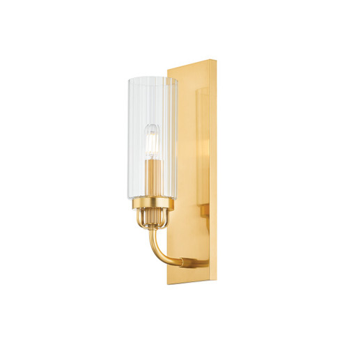 Halifax One Light Wall Sconce in Aged Brass (70|9314-AGB)