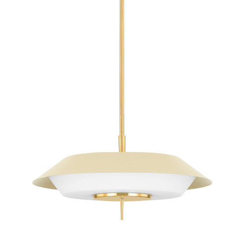 Westport Four Light Pendant in Aged Brass/ Soft Sand (70|4304-AGB/SSD)