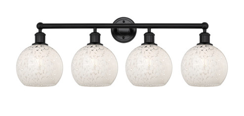 Edison LED Bath Vanity in Matte Black (405|616-4W-BK-G1216-8WM)