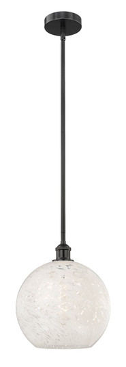 Edison One Light Mini Pendant in Matte Black (405|616-1S-BK-G1216-12WM)