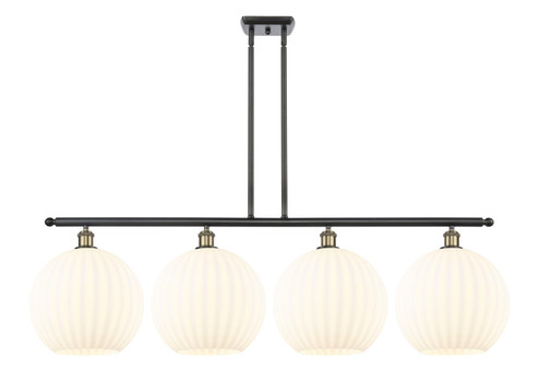 Ballston LED Island Pendant in Black Antique Brass (405|516-4I-BAB-G1217-12WV)