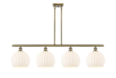 Ballston LED Island Pendant in Antique Brass (405|516-4I-AB-G1217-10WV)