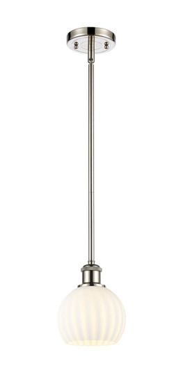 Ballston LED Mini Pendant in Polished Nickel (405|516-1S-PN-G1217-6WV)
