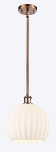 Ballston LED Mini Pendant in Antique Copper (405|516-1S-AC-G1217-10WV)