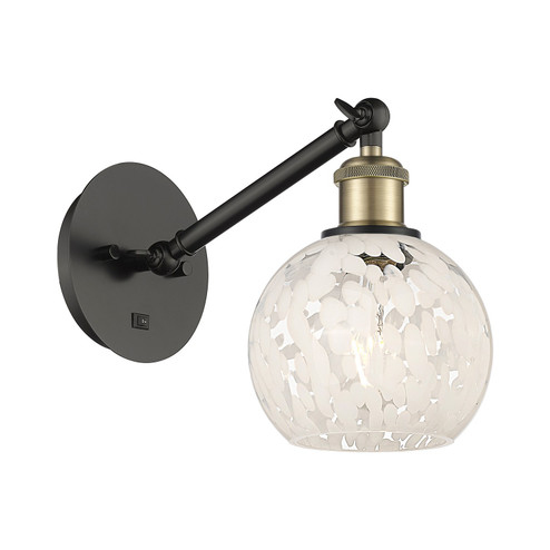 Ballston LED Wall Sconce in Black Antique Brass (405|317-1W-BAB-G1216-6WM)