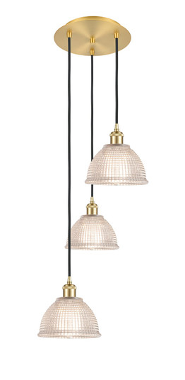 Ballston LED Pendant in Satin Gold (405|113B-3P-SG-G422)