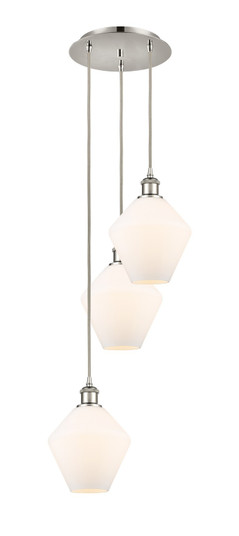 Ballston LED Pendant in Polished Nickel (405|113B-3P-PN-G651-8)