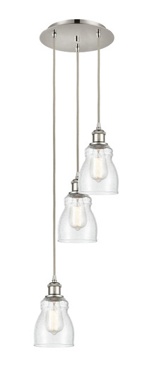 Ballston LED Pendant in Polished Nickel (405|113B-3P-PN-G394)