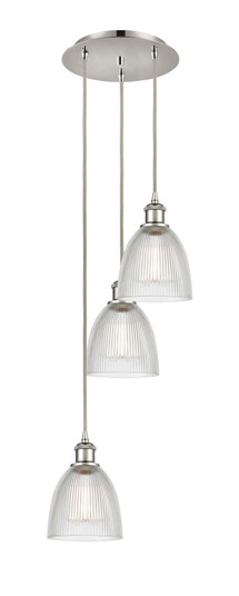 Ballston Three Light Pendant in Polished Nickel (405|113B-3P-PN-G382)