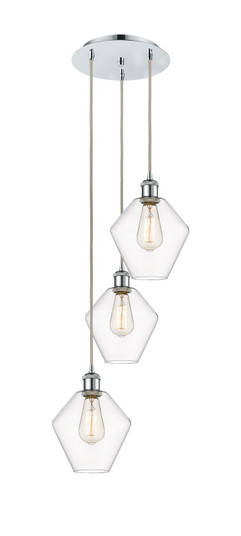 Ballston LED Pendant in Polished Chrome (405|113B-3P-PC-G652-8)