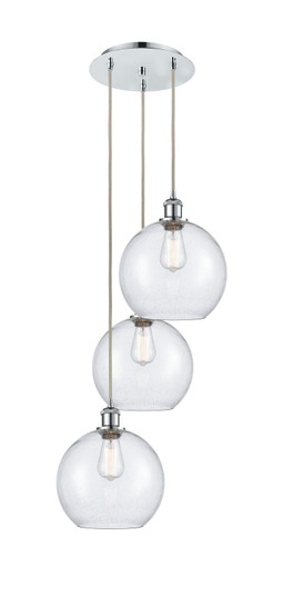 Ballston Three Light Pendant in Polished Chrome (405|113B-3P-PC-G124-10)