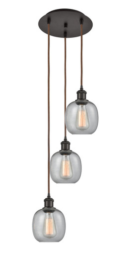 Ballston LED Pendant in Oil Rubbed Bronze (405|113B-3P-OB-G104)