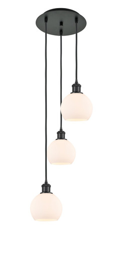 Ballston LED Pendant in Matte Black (405|113B-3P-BK-G121-6)
