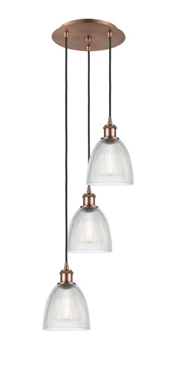 Ballston LED Pendant in Antique Copper (405|113B-3P-AC-G382)