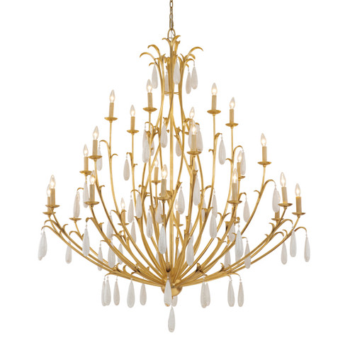 Prosecco 24 Light Chandelier in Gold Leaf (68|293-724-GL)