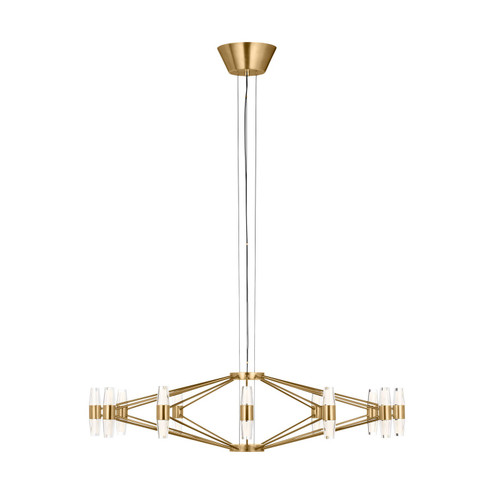 Lassell LED Chandelier in Natural Brass (182|SLCH24927NB)
