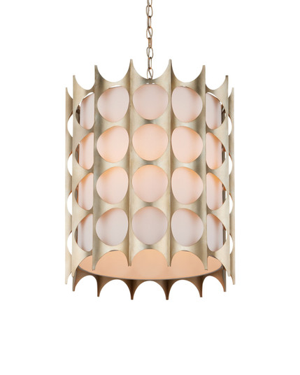 Bardi Collection Four Light Pendant in Contemporary Silver Leaf (142|9000-1142)
