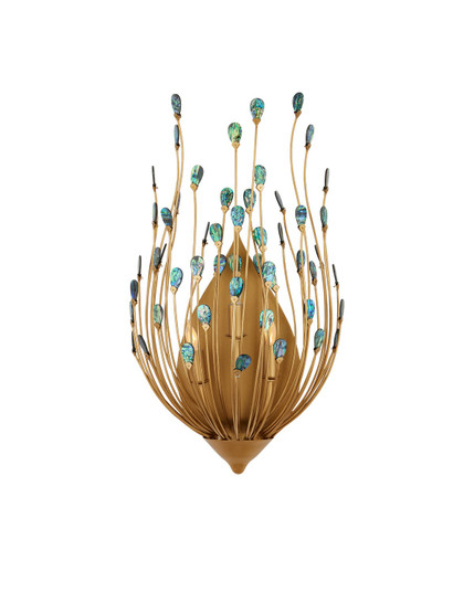 Delphos Collection Three Light Wall Sconce in Contemporary Gold/Natural (142|5000-0247)