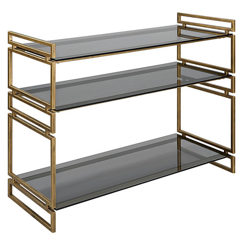 Stacked Up Console Table in Antiqued Gold (52|22973)