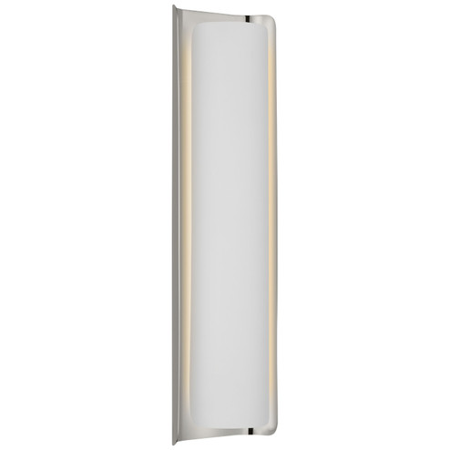 Penumbra LED Wall Sconce in Polished Nickel and White (268|WS 2076PN/WHT)