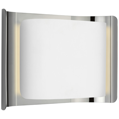 Penumbra LED Wall Sconce in Polished Nickel and White (268|WS 2071PN/WHT)