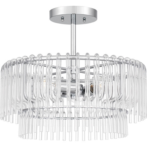 Tayshia Three Light Semi Flush Mount in Polished Chrome (10|PCTAY1718C)