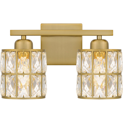 Gibson Two Light Bath in Aged Brass (10|GIB8613AB)