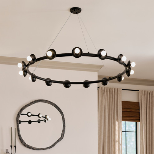 Palta 15 Light Chandelier in Black (12|52644BK)