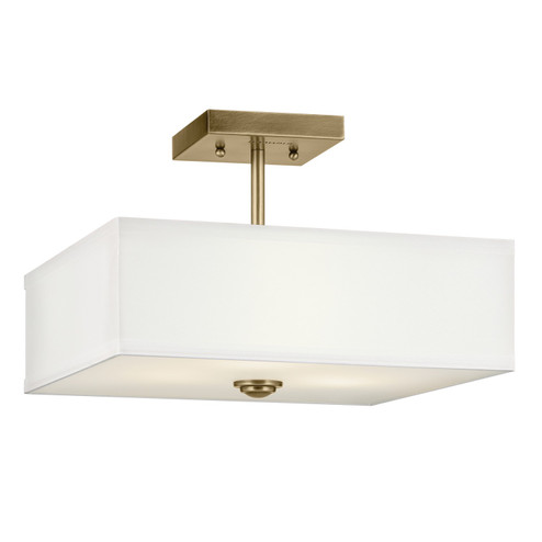 Shailene Three Light Semi Flush Mount in Natural Brass (12|43691NBR)