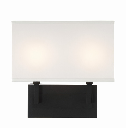 Durham Two Light Wall Sconce in Black Forged (60|DUR-A3542-BF)