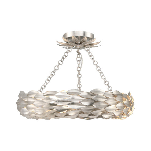 Broche LED Semi Flush Mount in Antique Silver (60|535-SA_CEILING)