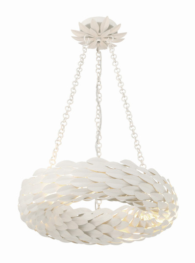 Broche LED Chandelier in Matte White (60|535-MT)