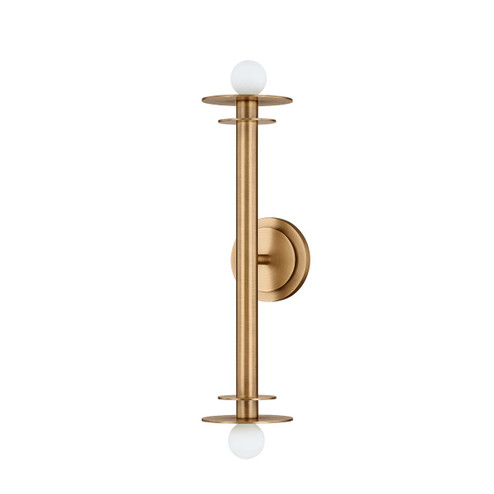 Arley Two Light Wall Sconce in Patina Brass (67|B1221-PBR)