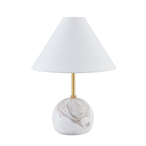 Jewel One Light Table Lamp in Aged Brass (428|HL864201-AGB)