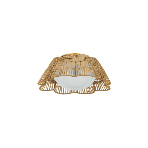 Rosa One Light Flush Mount in Aged Brass (428|H856501-AGB)