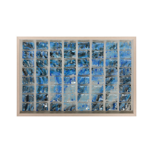 Glass Ocean Wall Art in Bleached Wood, Mixed Media, Mixed Media (45|3168-081)