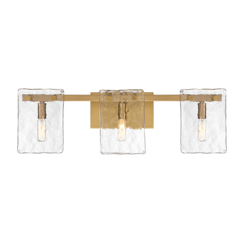 Genry Three Light Bathroom Vanity in Warm Brass (51|8-8204-3-322)