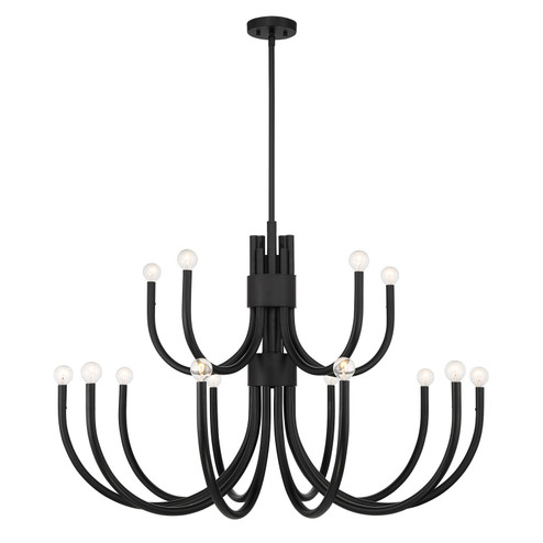 Sorrento 15 Light Chandelier in Matte Black (51|1-6682-15-89)