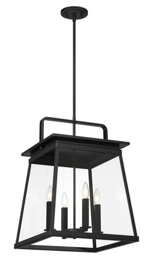 Isla Vista Four Light Outdoor Hanging Lantern in Coal (7|73216-66A)