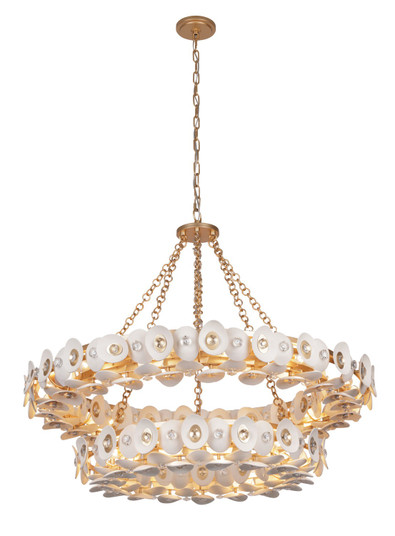 Niu 22 Light Chandelier in Coconut Shell Gold / Coconut Shell White (29|N1868-760)