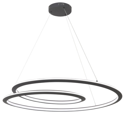 Infinite LED Pendant in Sand Coal Black (42|P1972-066-L)