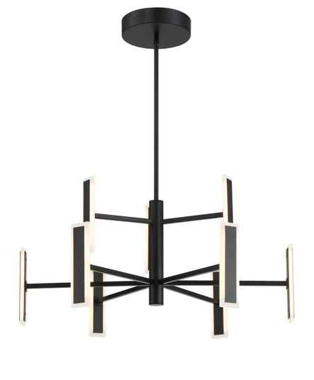 Edge LED Chandelier in Coal Black (42|P1419-66A-L)