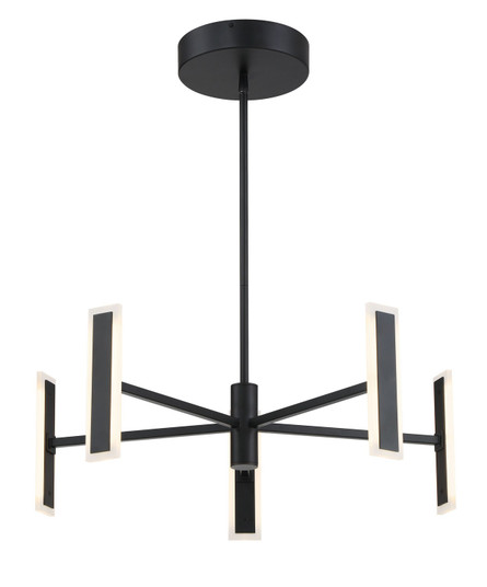 Edge LED Chandelier in Coal Black (42|P1415-66A-L)