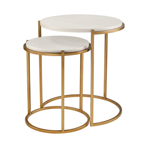 Solen Accent Table - Set of 2 in Aged Gold (45|S0115-11769/S2)